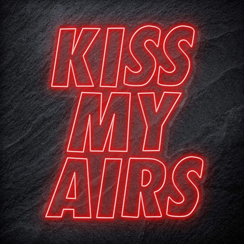"Kiss My Air" Neon Schriftzug Sign - NEONEVERGLOW