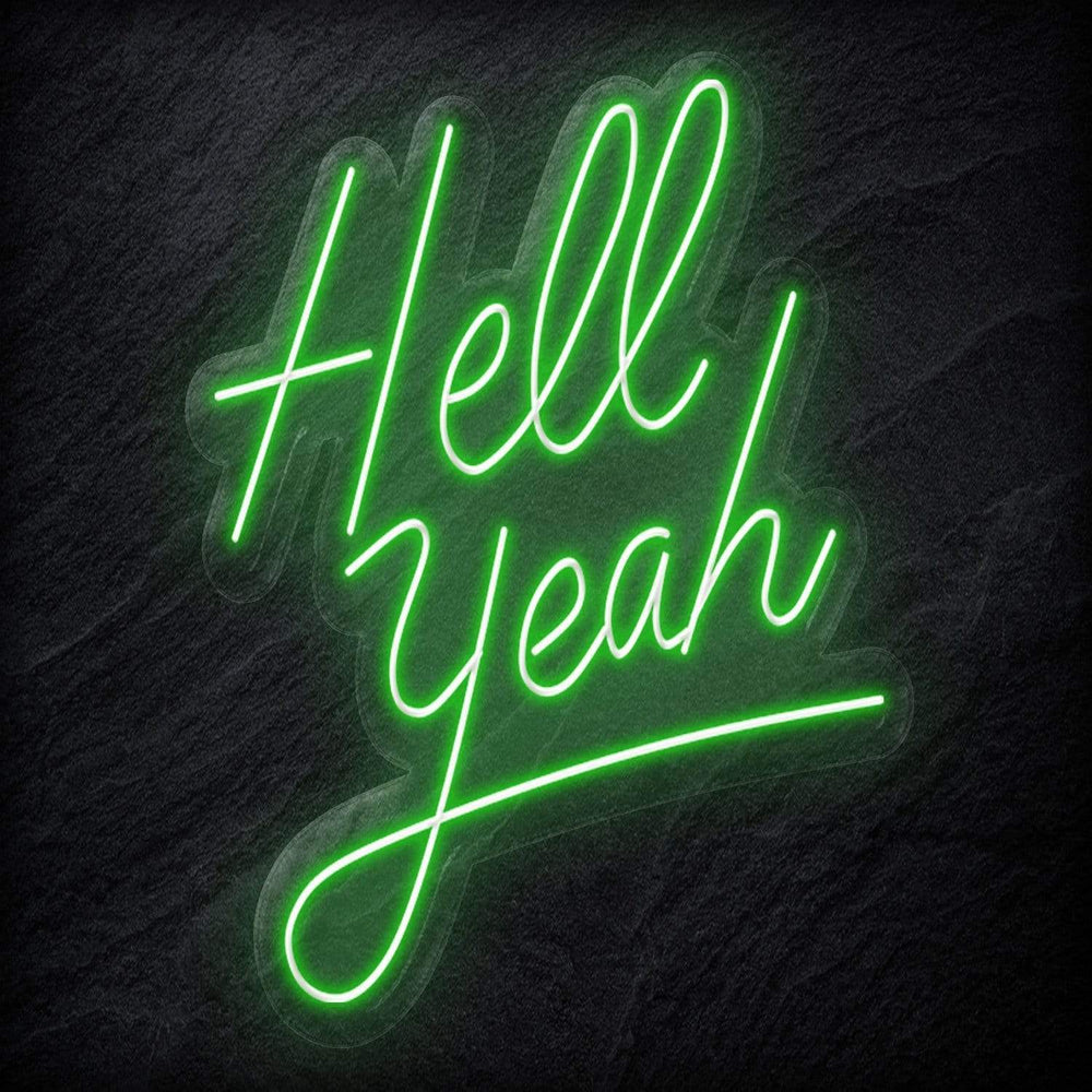 "Hell Yeah" Neon Schriftzug - NEONEVERGLOW