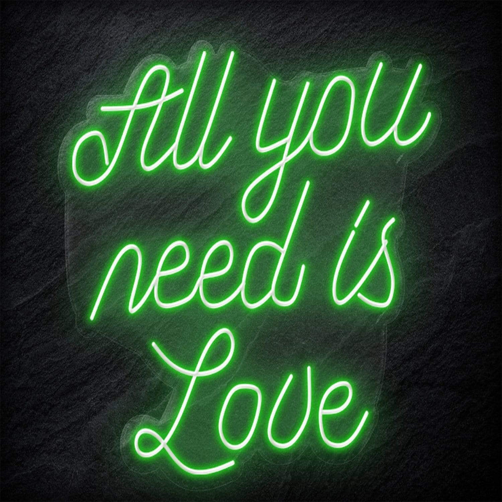 "All You Need is Love" Neon Schriftzug - NEONEVERGLOW