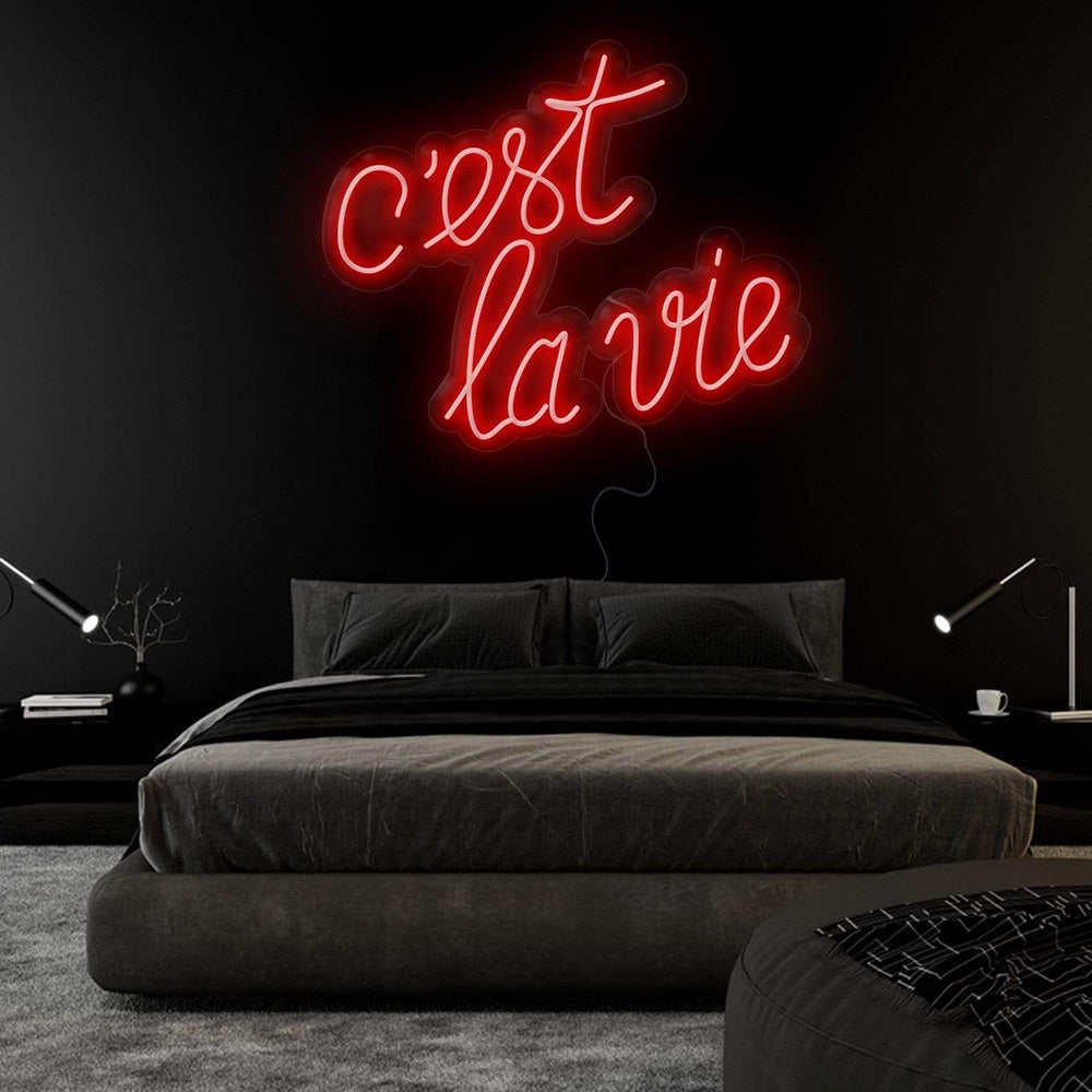 " C´est La Vie" Neonschild Sign Schriftzug - NEONEVERGLOW