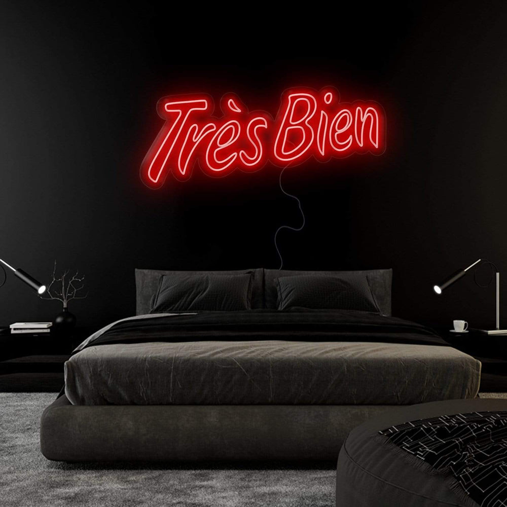 "Tres Bien" Neonschild Sign Schriftzug - NEONEVERGLOW
