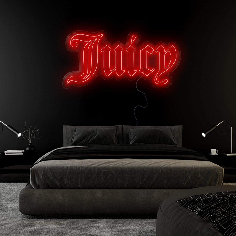 " Juicy" Neonschild Sign Schriftzug - NEONEVERGLOW