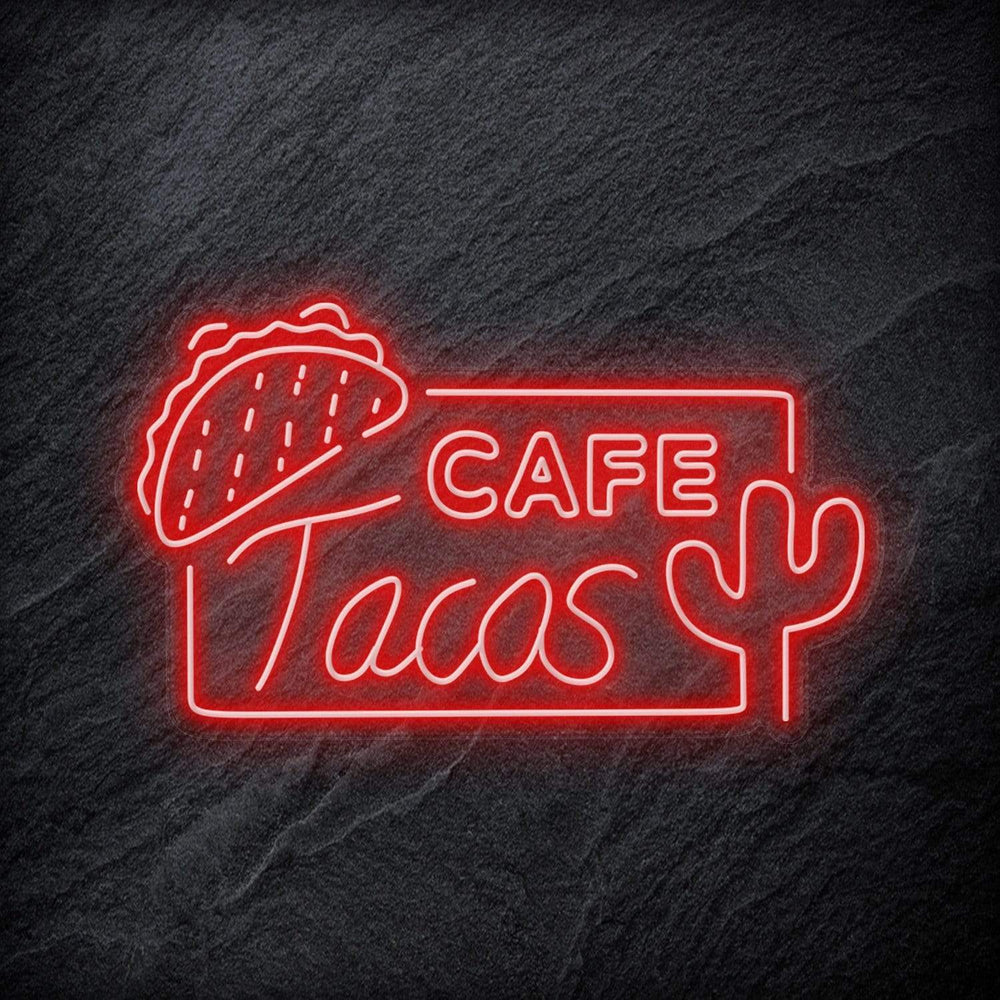 "Cafe Tacos" Neonschild - NEONEVERGLOW