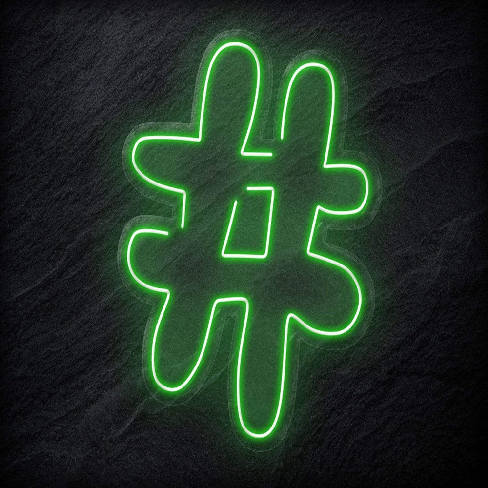 "#Hashtag" Neonschild - NEONEVERGLOW