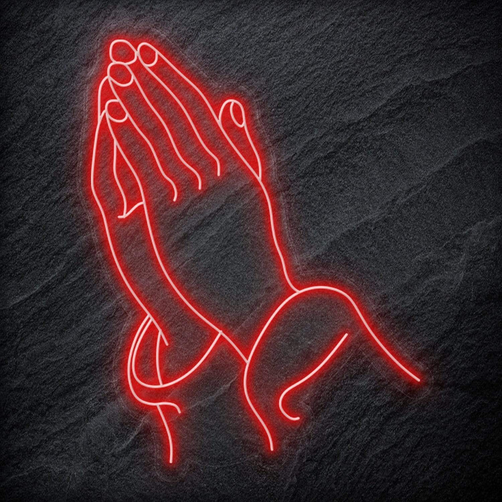 " Glaube Hoffnung Beten " Neonschild Sign - NEONEVERGLOW