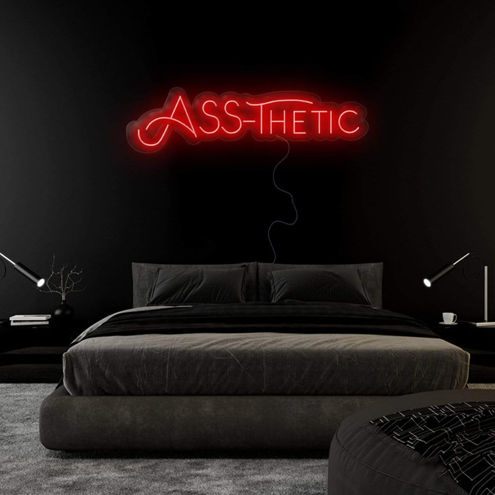 "ASS-Thetic" Neonschild Sign - NEONEVERGLOW
