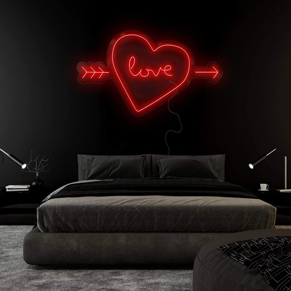 "Herz Heart Love" Neonschild Sign Schriftzug - NEONEVERGLOW