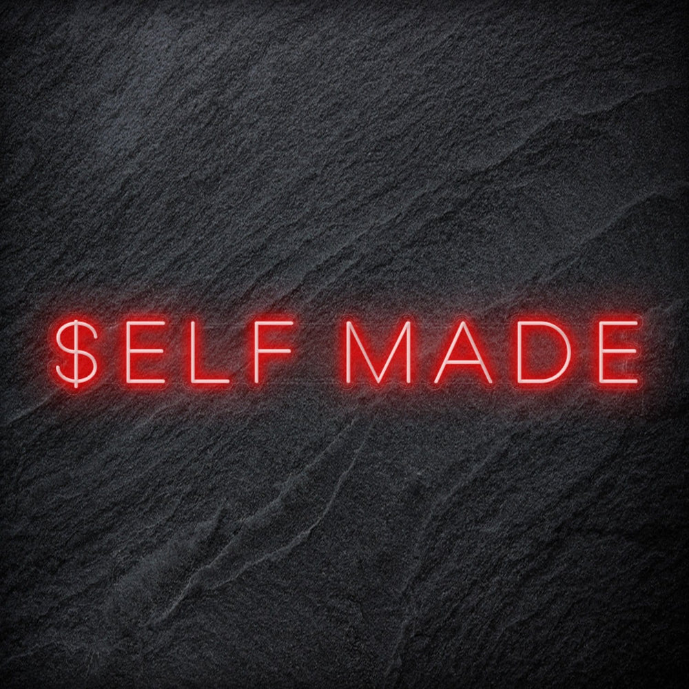 "Self Made" Neon Schriftzug Sign - NEONEVERGLOW