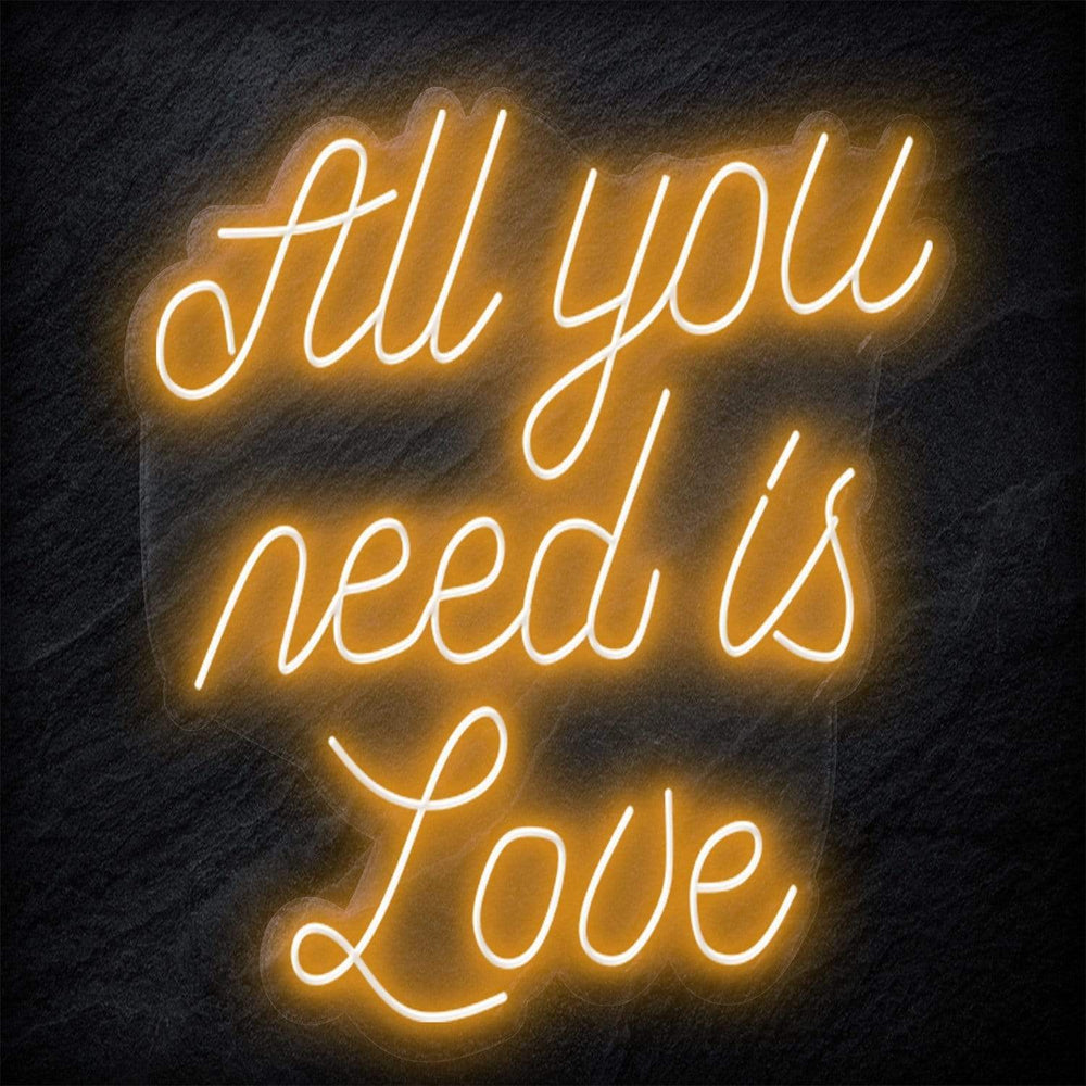 "All You Need is Love" Neon Schriftzug - NEONEVERGLOW