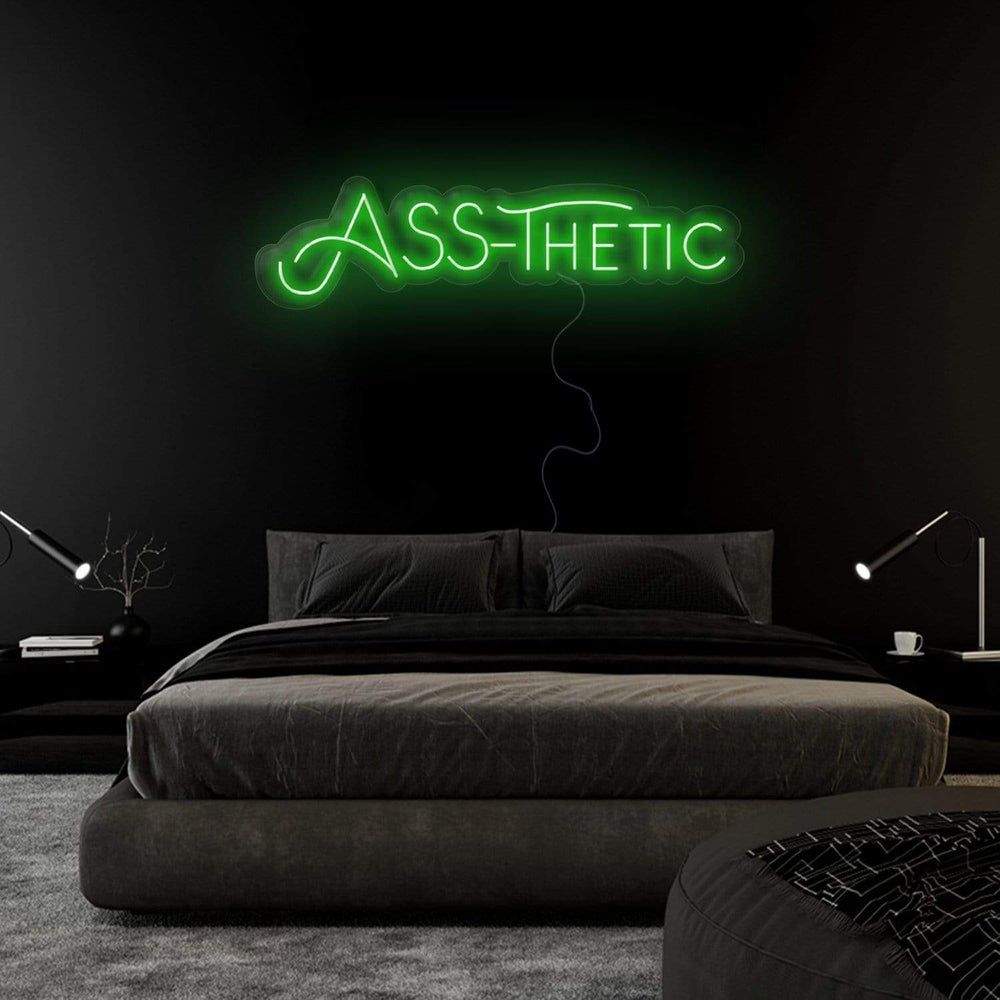 "ASS-Thetic" Neonschild Sign - NEONEVERGLOW