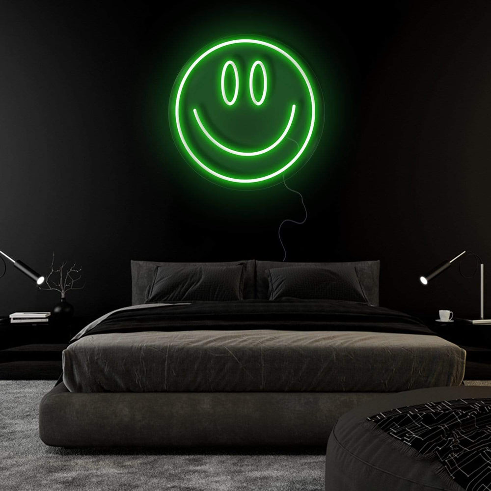 "Smile Lächeln" Neonschild Sign Schriftzug - NEONEVERGLOW