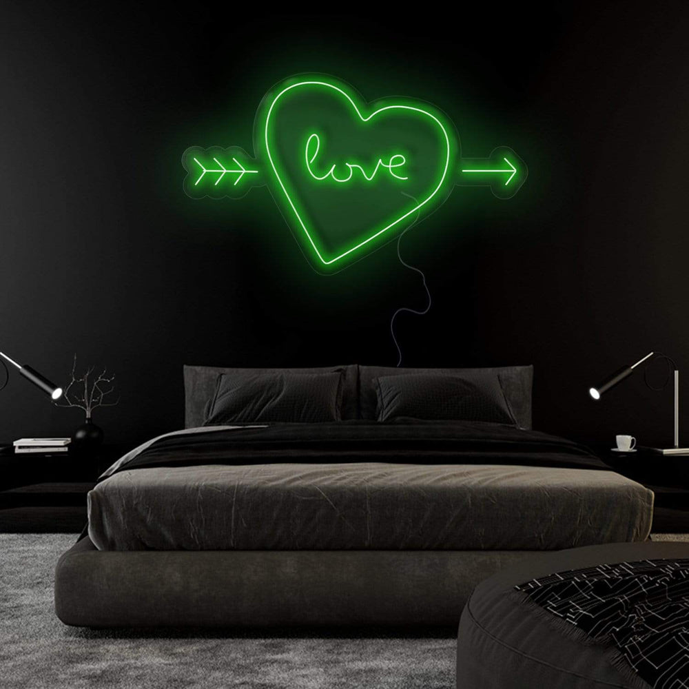 "Herz Heart Love" Neonschild Sign Schriftzug - NEONEVERGLOW