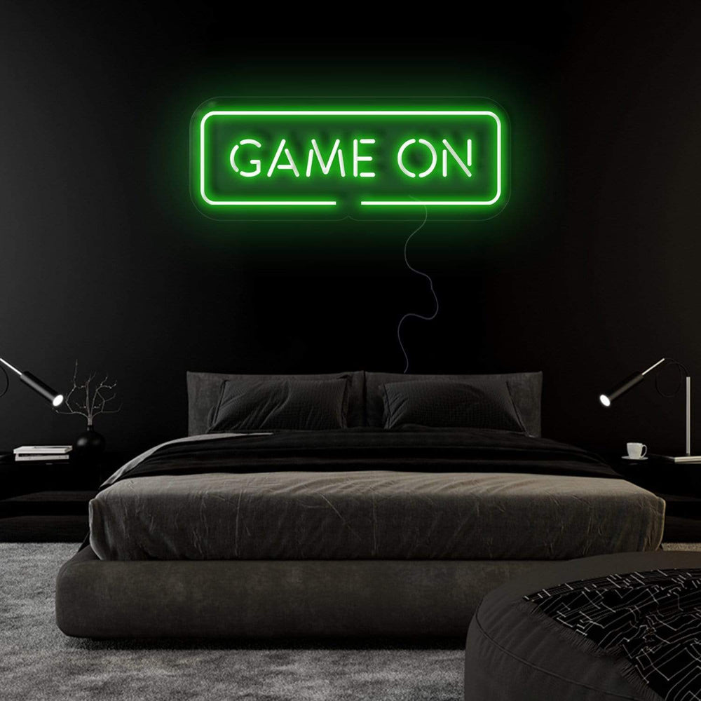 "Game On" Neonschild Sign Schriftzug - NEONEVERGLOW