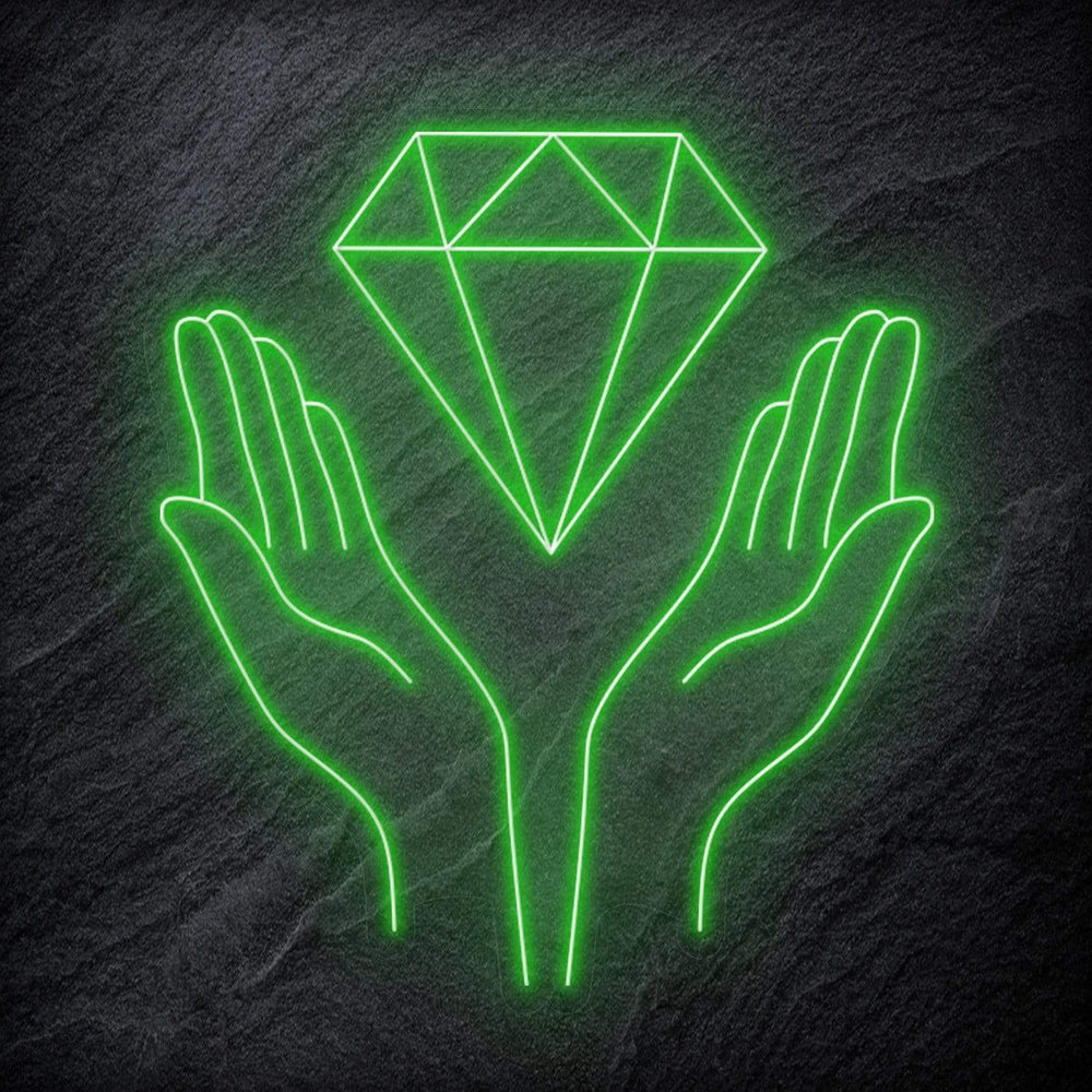 "Diamand" Neonschild - NEONEVERGLOW