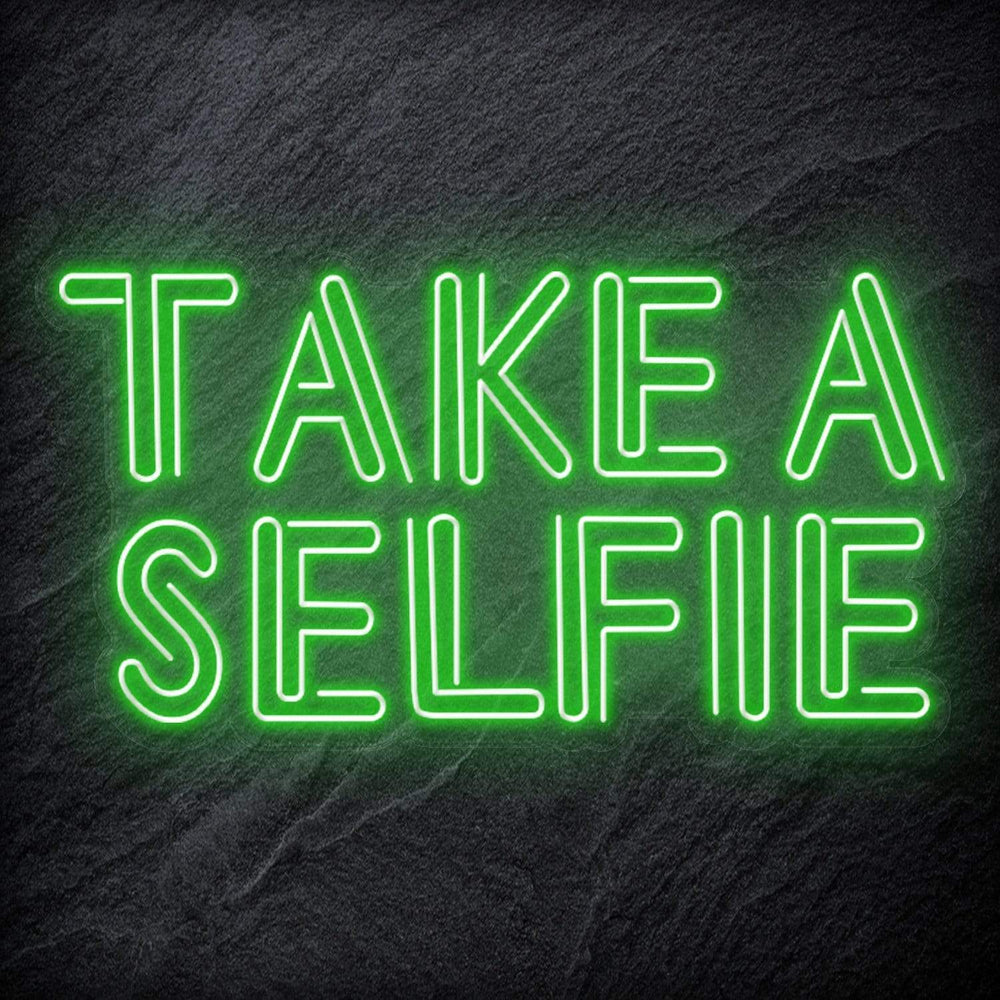 "Take A Selfie" Neon Schriftzug - NEONEVERGLOW