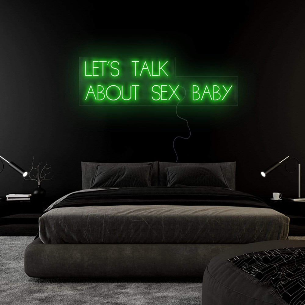 "Let´s Talk" Neon Sign Schriftzug - NEONEVERGLOW