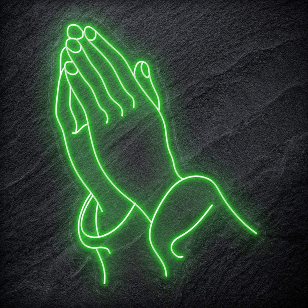 " Glaube Hoffnung Beten " Neonschild Sign - NEONEVERGLOW