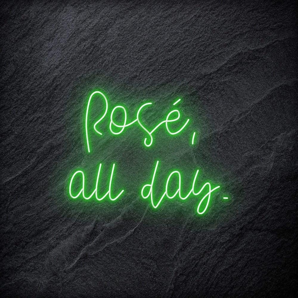 " Rose All Day" Neon Schriftzug - NEONEVERGLOW