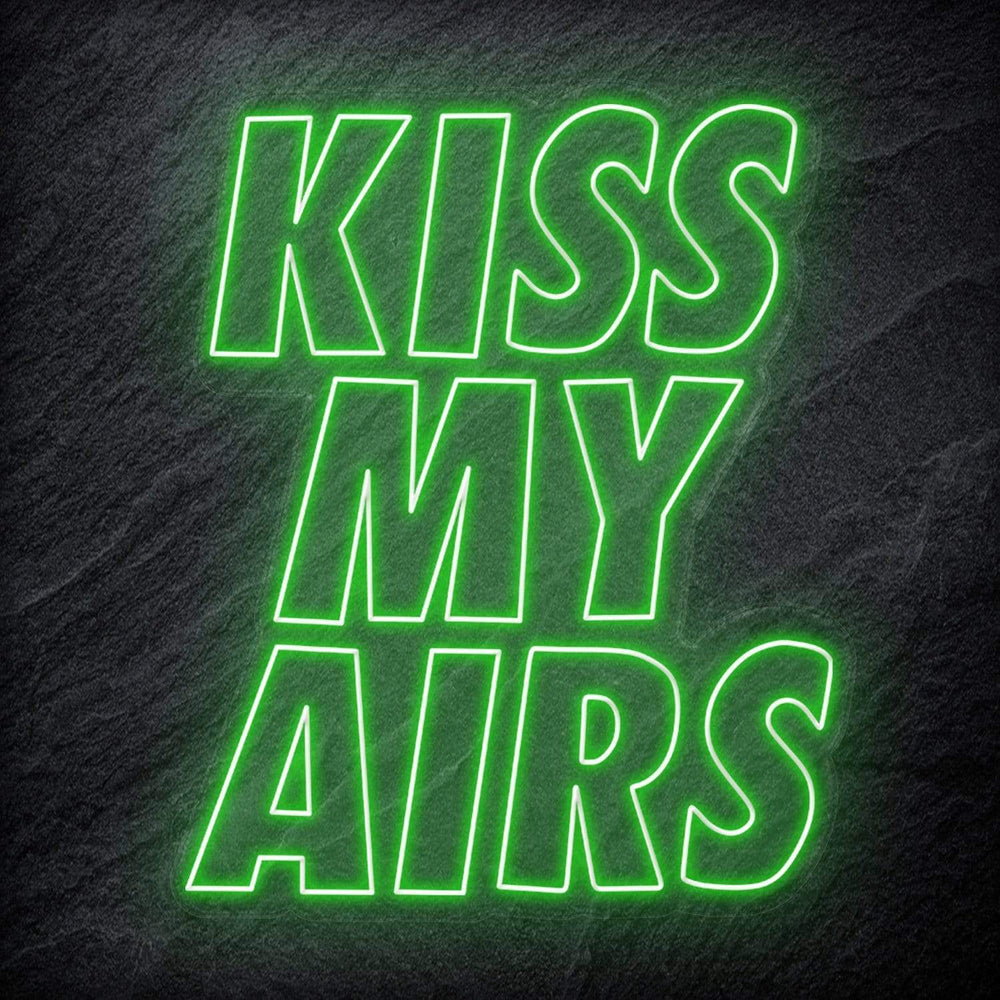 "Kiss My Air" Neon Schriftzug Sign - NEONEVERGLOW