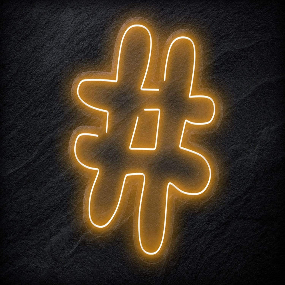 "#Hashtag" Neonschild - NEONEVERGLOW