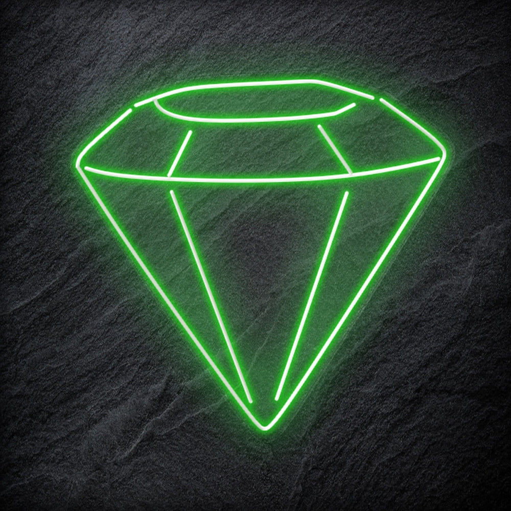 " Diamant "Neonschild Schriftzug Sign - NEONEVERGLOW