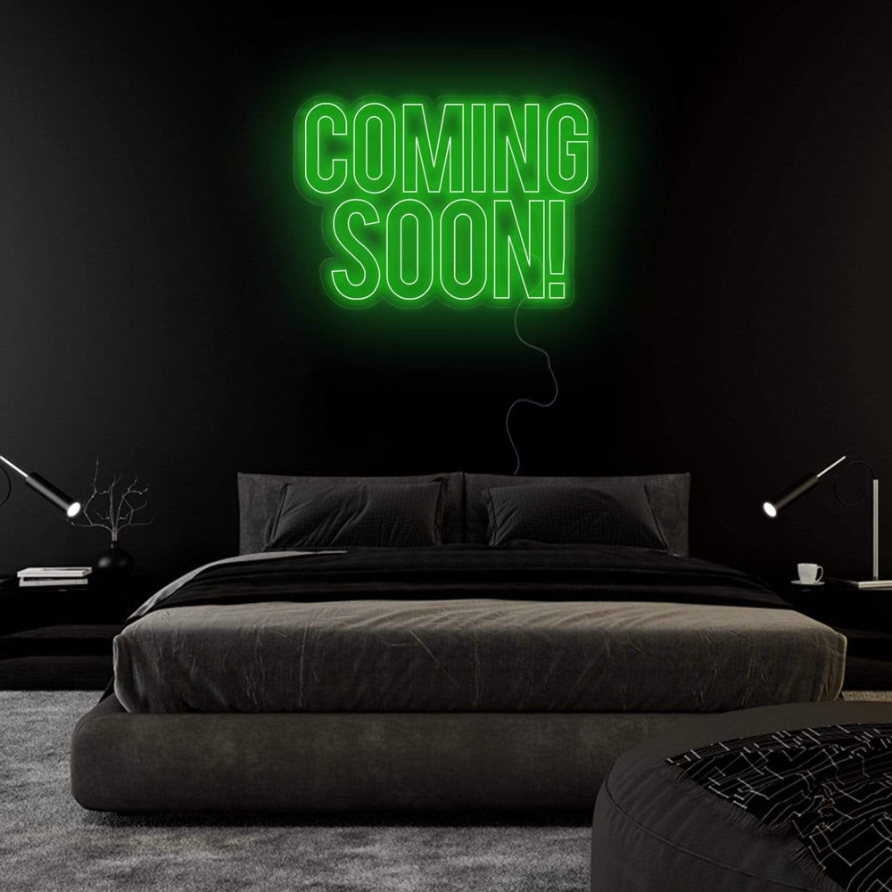 "Coming Soon" Neon Sign Schriftzug - NEONEVERGLOW