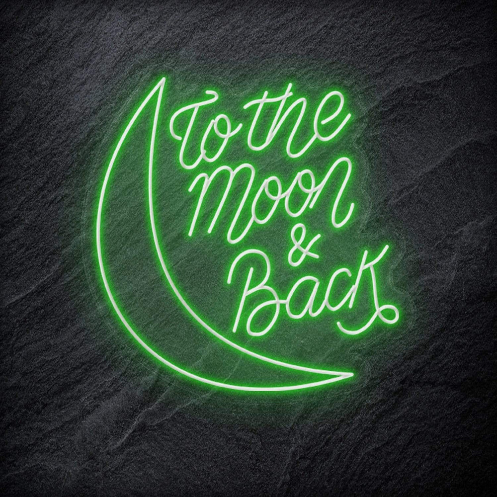 "To The Moon And Back" Neonschild - NEONEVERGLOW