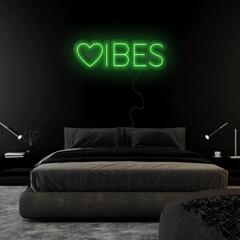 "Herz Vibes" Neonschild Sign - NEONEVERGLOW