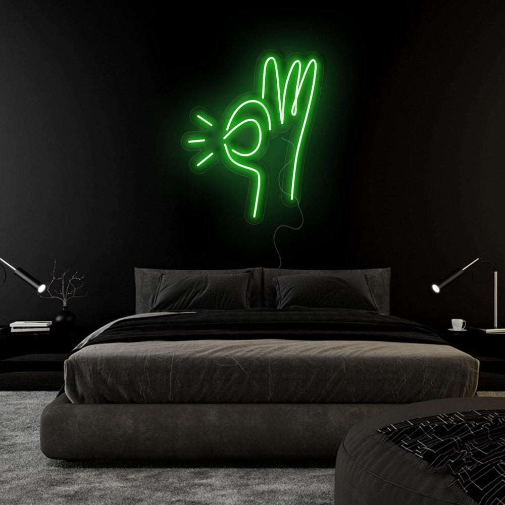 " Hand " Neonschild Sign Schriftzug - NEONEVERGLOW