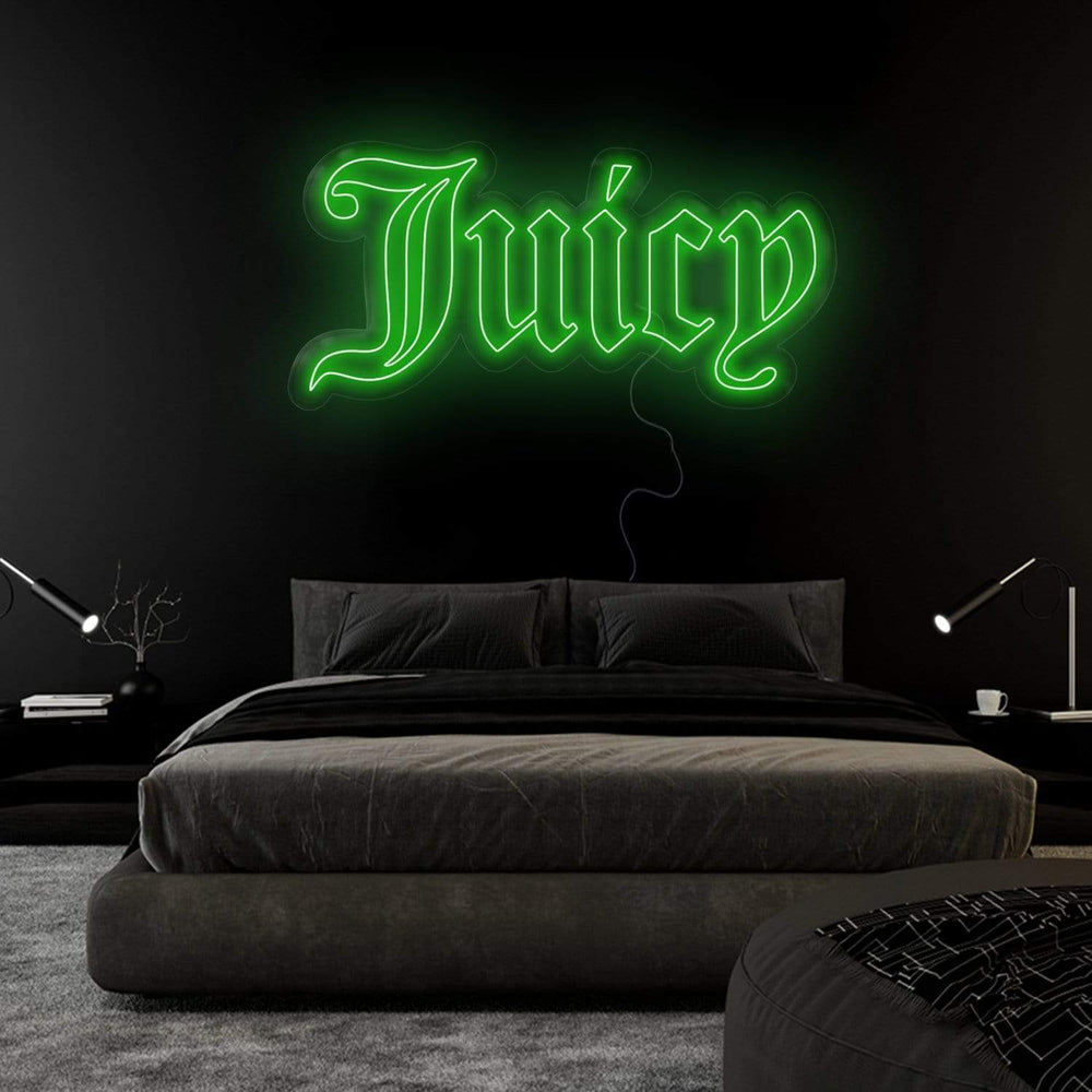 " Juicy" Neonschild Sign Schriftzug - NEONEVERGLOW