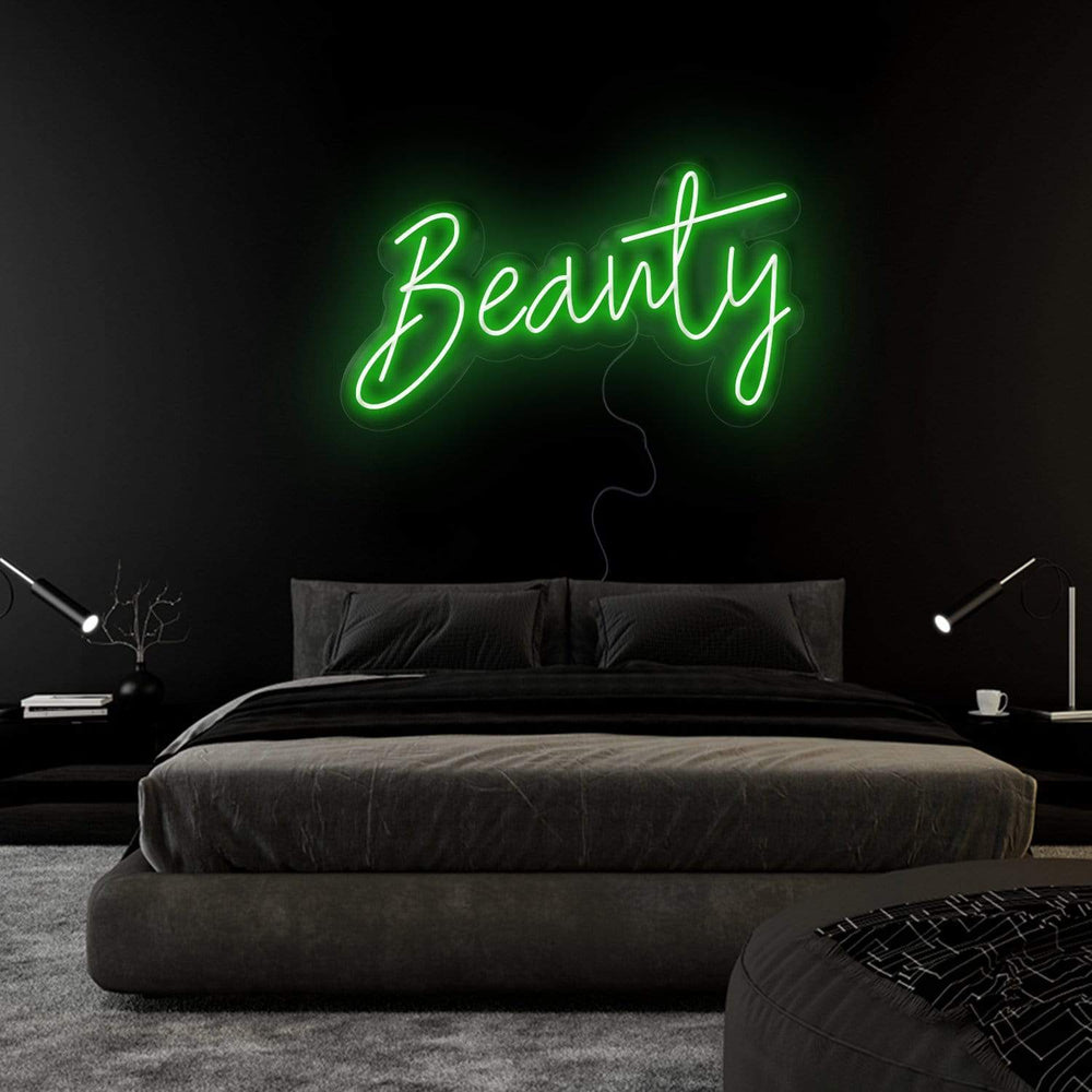 "Beauty" Neon Sign Schriftzug - NEONEVERGLOW