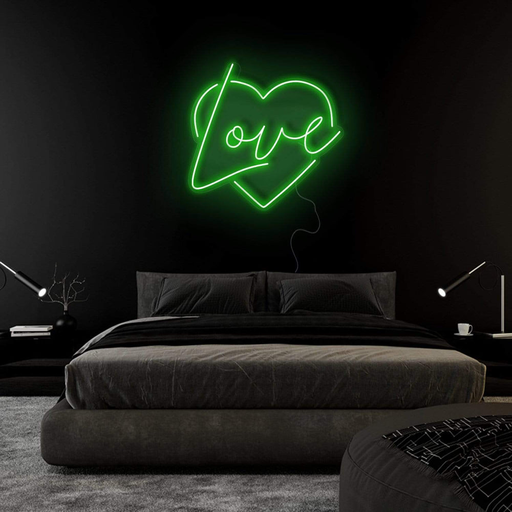 "Heart Love Herz" Neonschild Sign Schriftzug - NEONEVERGLOW