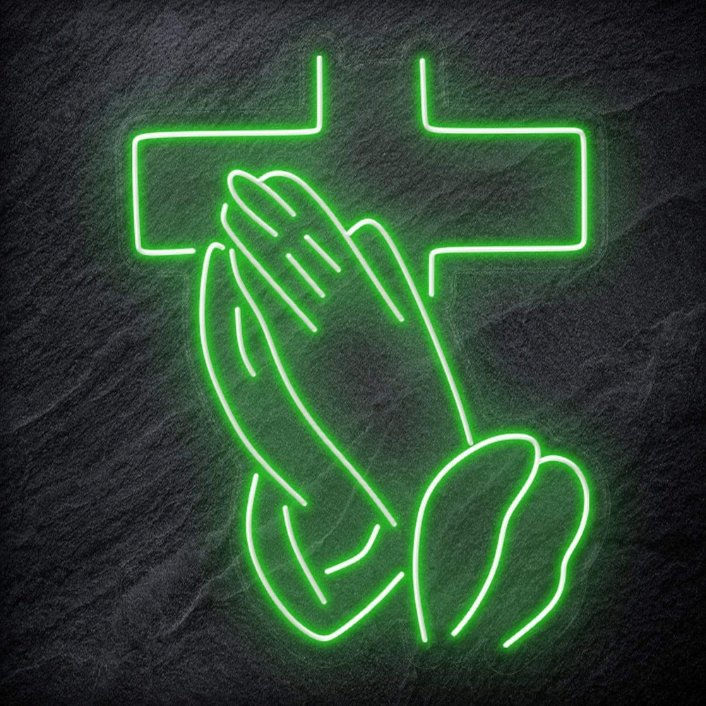 "Pray" Neonschild Sign Schriftzug - NEONEVERGLOW