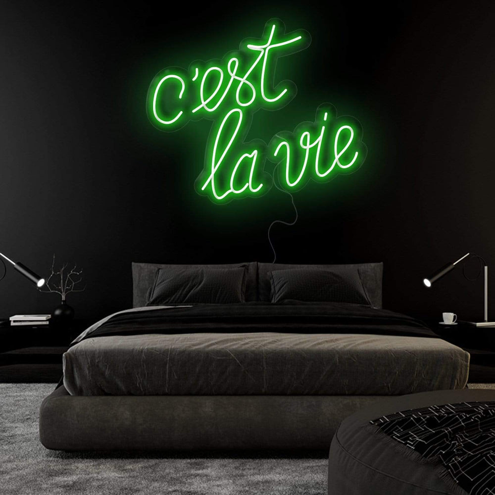 " C´est La Vie" Neonschild Sign Schriftzug - NEONEVERGLOW