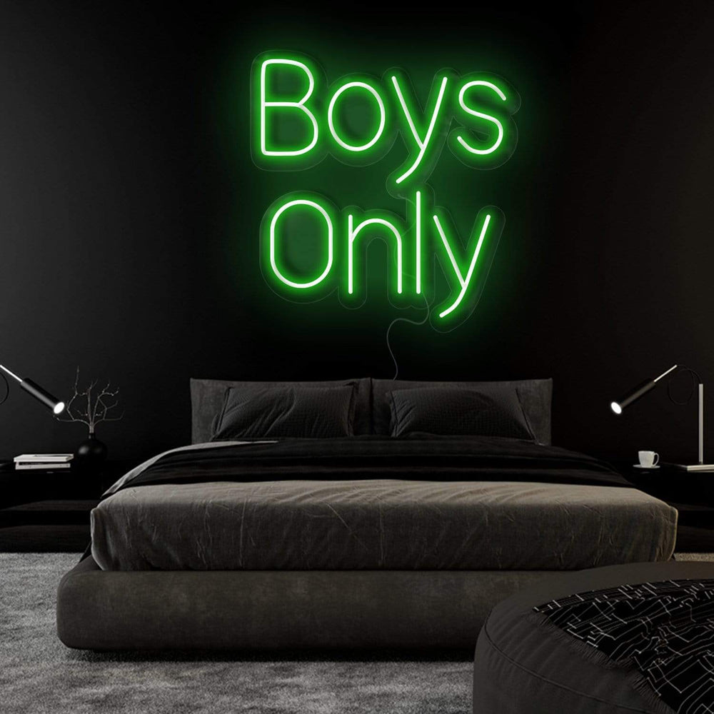 "Boys Only" Neon Sign Schriftzug - NEONEVERGLOW