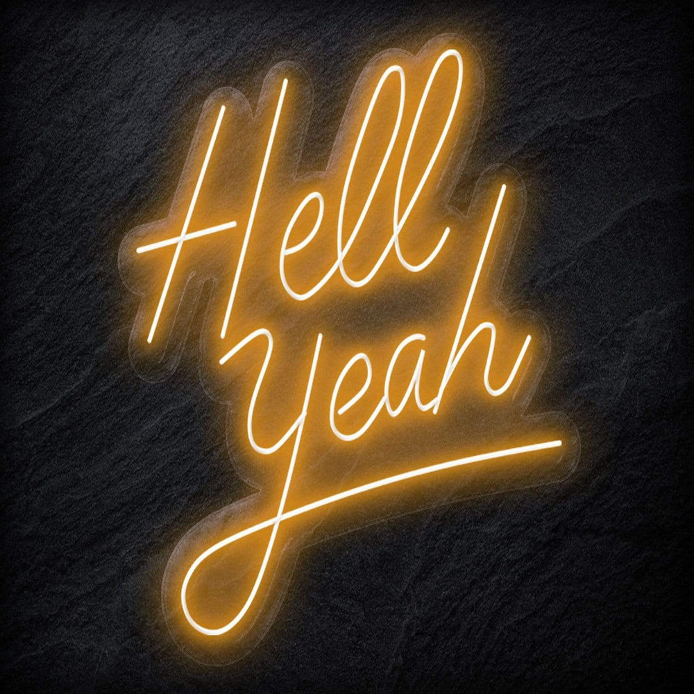 "Hell Yeah" Neon Schriftzug - NEONEVERGLOW