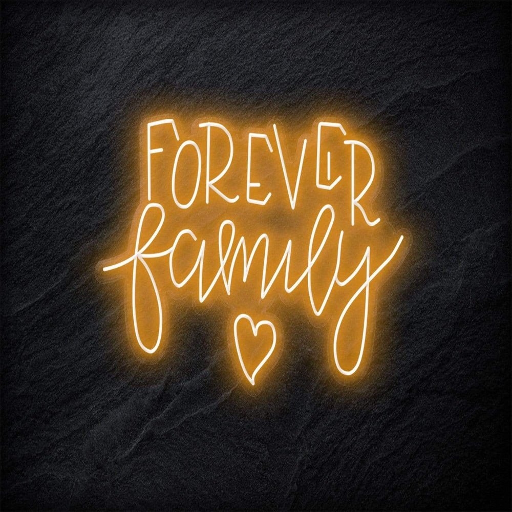 "Forever Family" Neonschild - NEONEVERGLOW