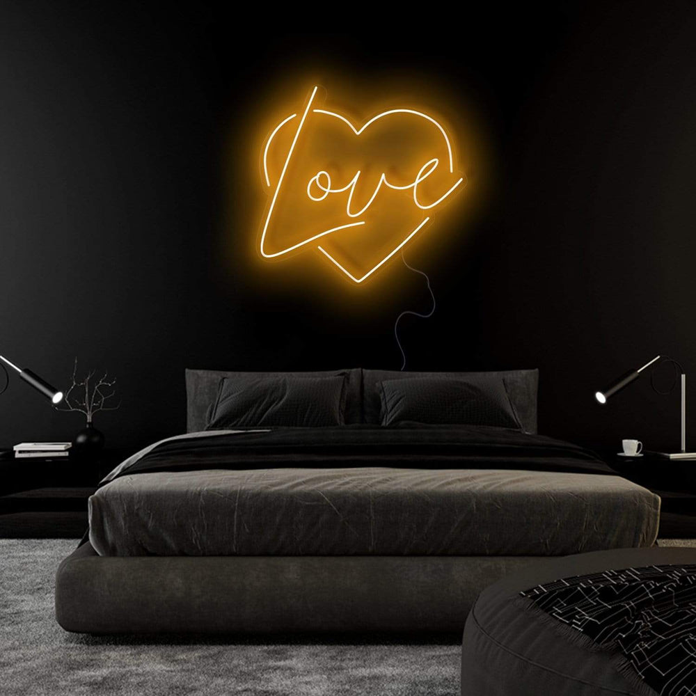 "Heart Love Herz" Neonschild Sign Schriftzug - NEONEVERGLOW