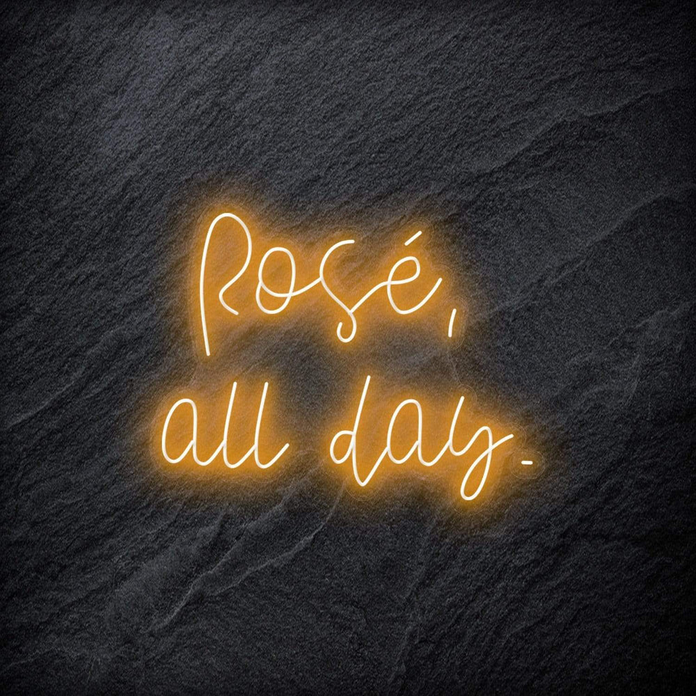 " Rose All Day" Neon Schriftzug - NEONEVERGLOW