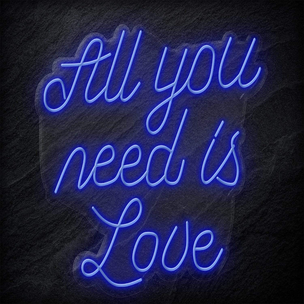 "All You Need is Love" Neon Schriftzug - NEONEVERGLOW