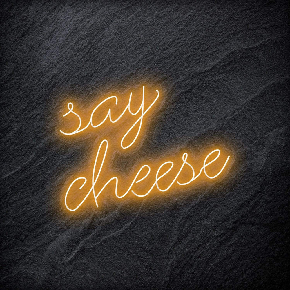 "Say Cheese" Neon Schriftzug - NEONEVERGLOW
