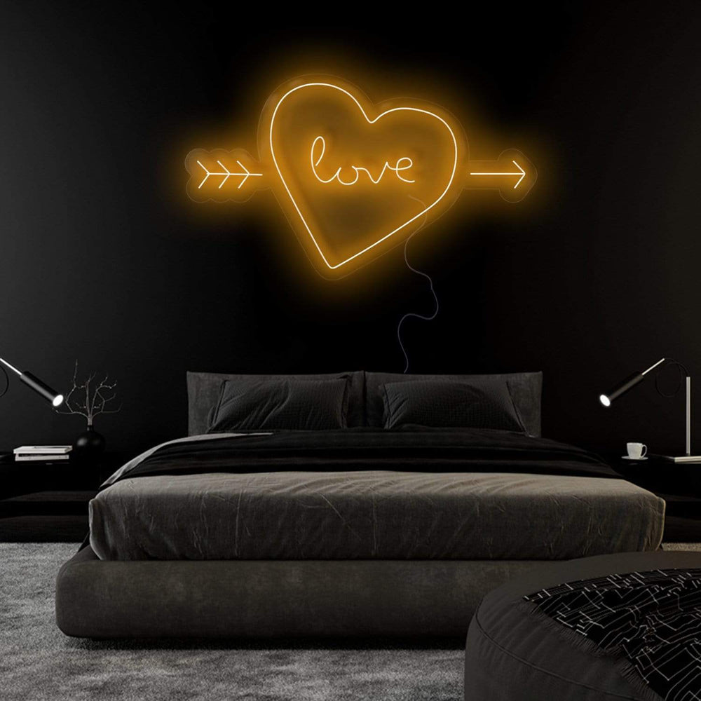 "Herz Heart Love" Neonschild Sign Schriftzug - NEONEVERGLOW
