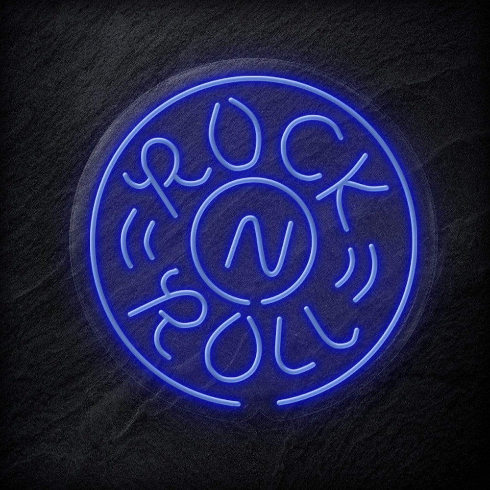 "Rockn Roll Musik" Neon Schild - NEONEVERGLOW