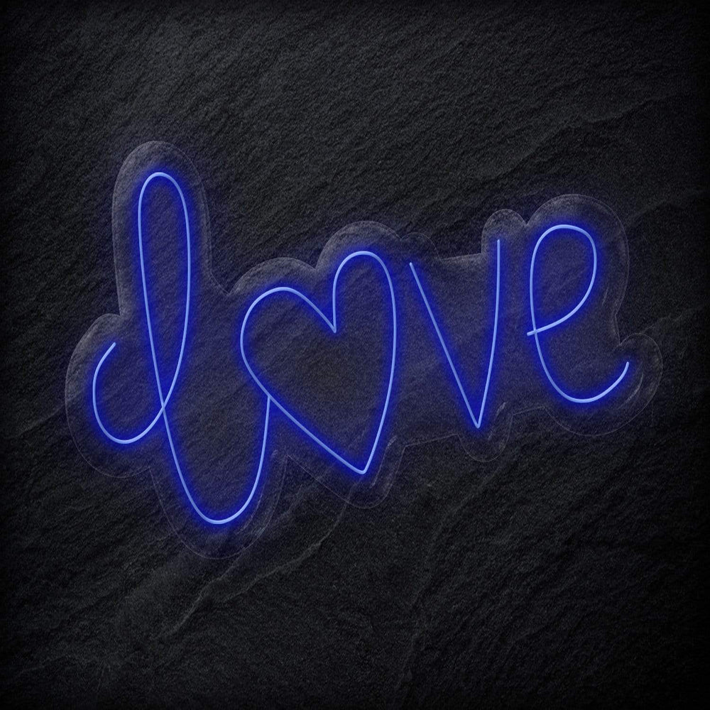 " Love Herz" Neon Schriftzug - NEONEVERGLOW