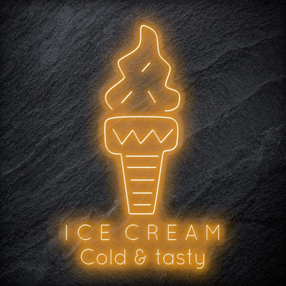 "Ice Cream Cold & tasty" Neonschild - NEONEVERGLOW