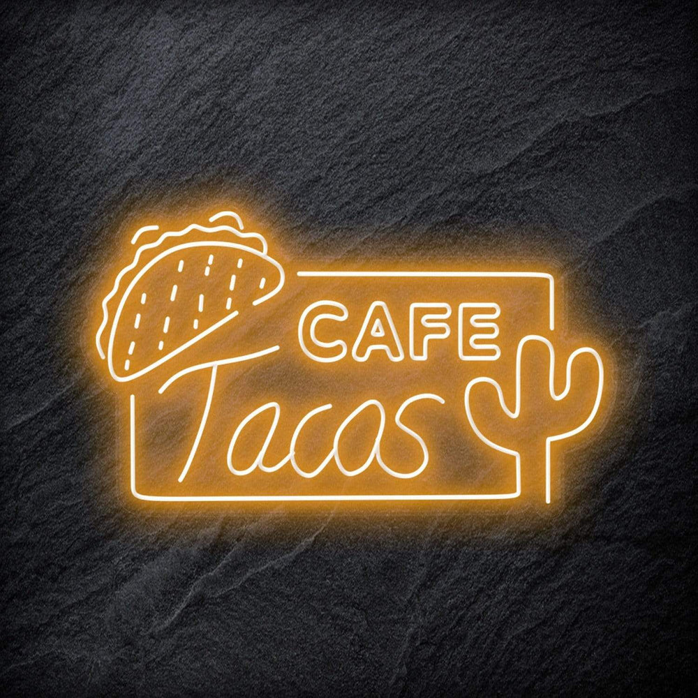 "Cafe Tacos" Neonschild - NEONEVERGLOW