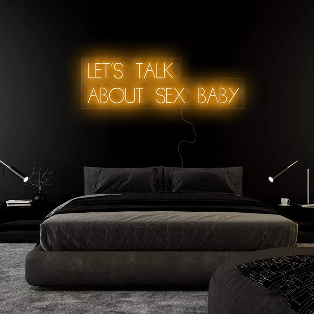 "Let´s Talk" Neon Sign Schriftzug - NEONEVERGLOW