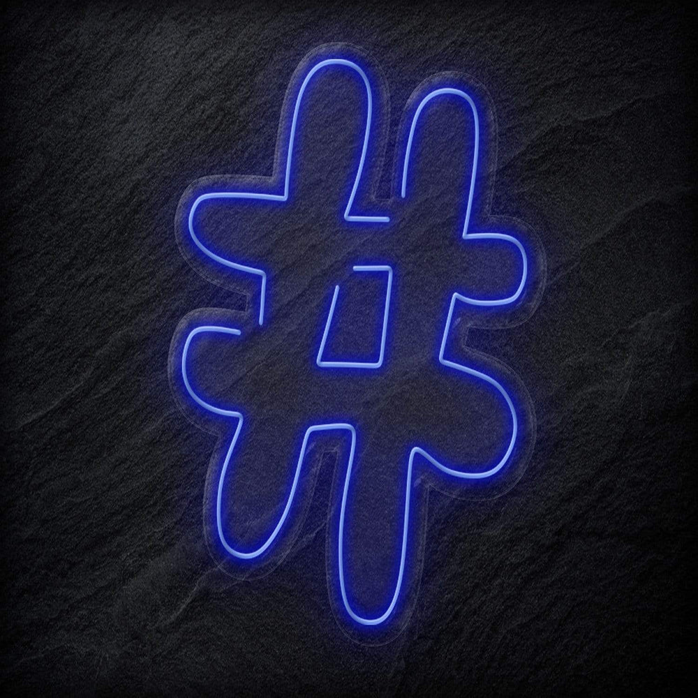 "#Hashtag" Neonschild - NEONEVERGLOW