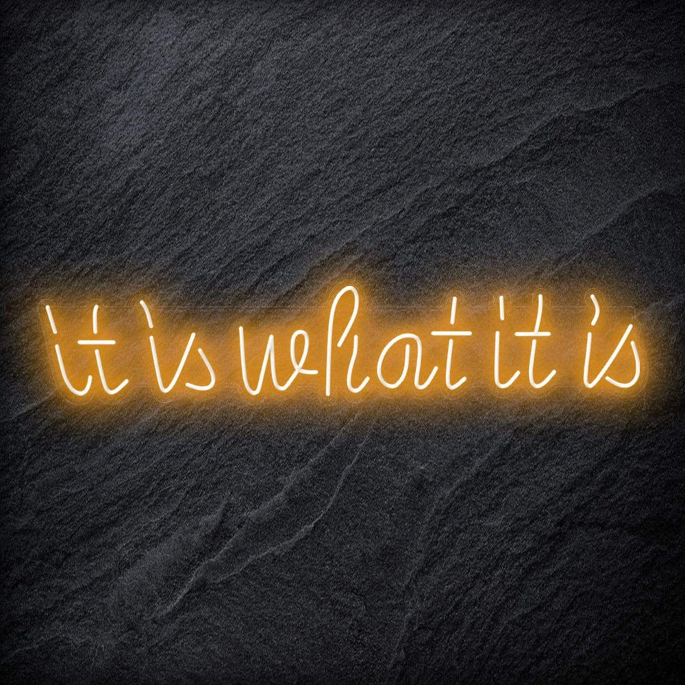 "It is What It Is" Neon Sign Schriftzug - NEONEVERGLOW