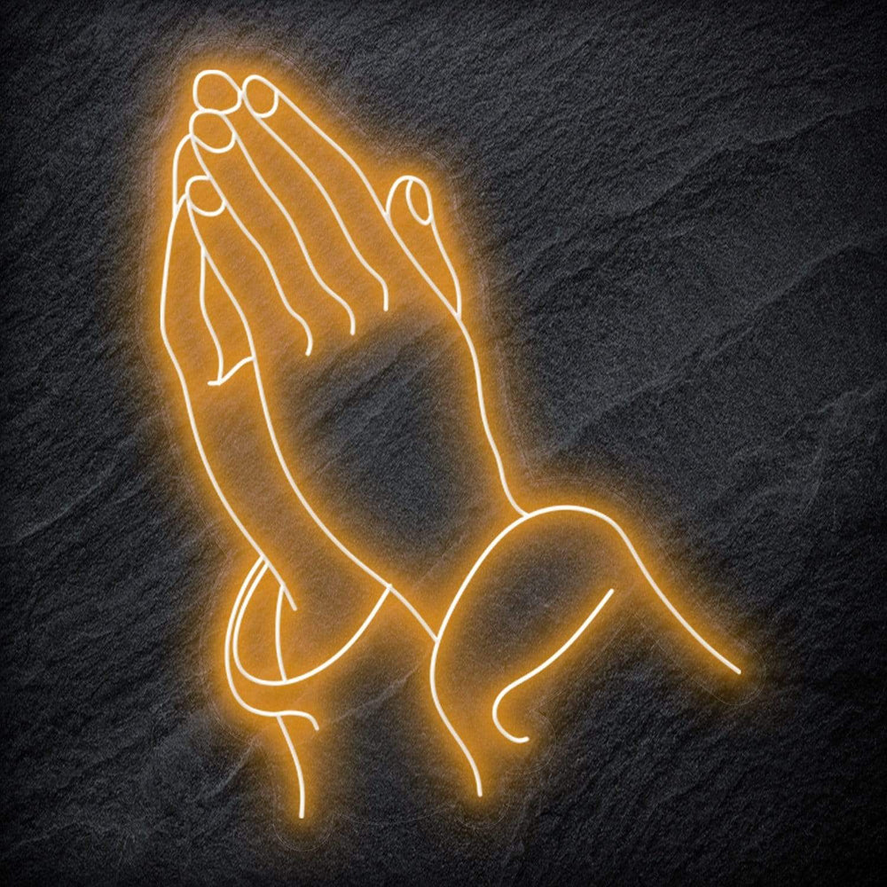 " Glaube Hoffnung Beten " Neonschild Sign - NEONEVERGLOW
